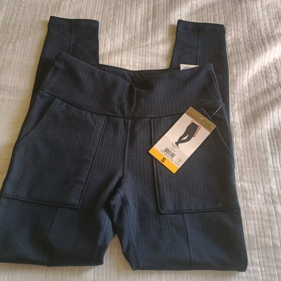 NWT Mondetta Jacquard Knit Leggings Navy Blue Size Small - Picture 5 of 5